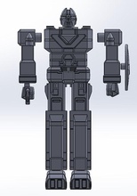 flashking robot dx estilo flashman sentai pasatiempo bricolaje diy robótica 3d print model - Mito3D
