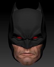 punto d'infiammabilità batman testa scolpire neutro infiammabilità eroe dc comico supereroe superuomo pipistrello giochi giocattoli 3d print model - Mito3D