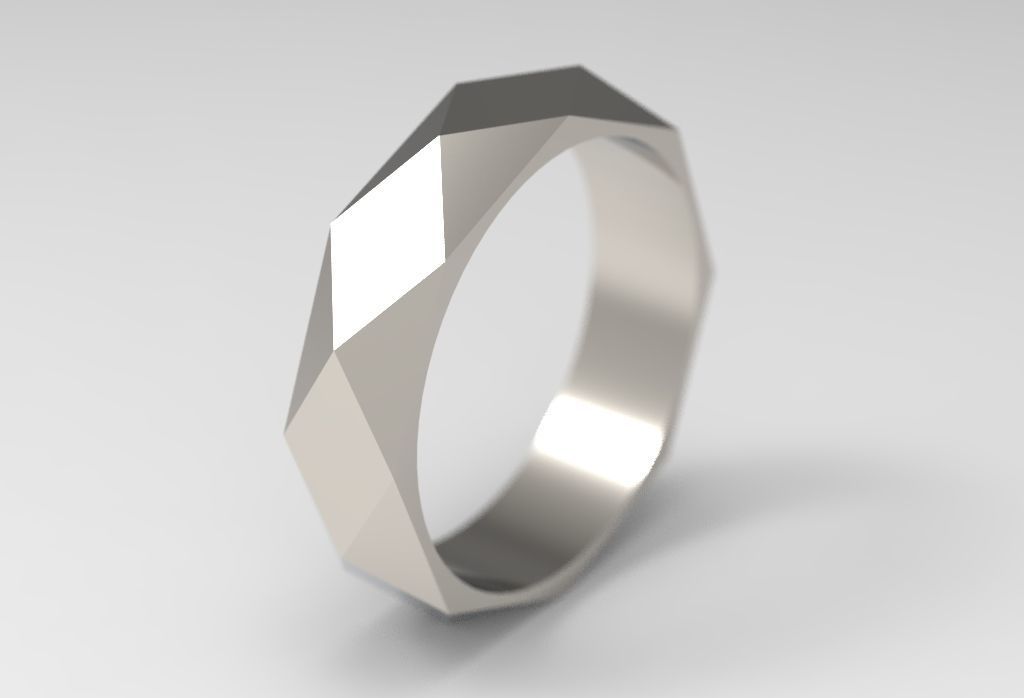 ring schmuck madelis gold silber juwel diamant glasiert zeitgenössisch pachoq geometrisch gestalten brillant ringe 3D print model - Mito3D