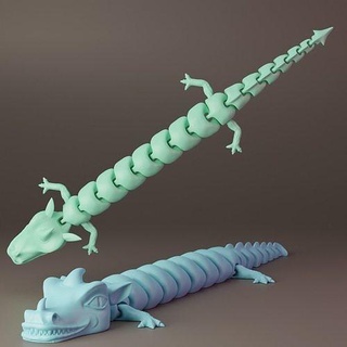 flex dragon 3d model print printable toys games monster art character articulated 3d print model - Mito3D