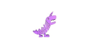 flexi dinosaurio animal juguete juguetes criatura arte matemático 3d print model - Mito3D