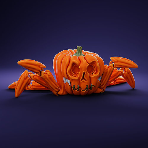 flexi Halloween Kürbis print place Artikulation Tier gruselig gruslig unheimlich Monster flexibel Spinne Spielzeug Tarantel Aranha drucken Ort Albtraum Spielzeuge Spiele artikuliert Weihnachten 3D print model - Mito3D