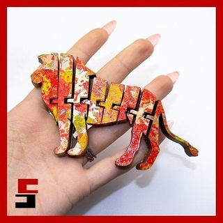 flexi león animal flexible articulado Moviente partes juguete apoya articular sitio Arte escaneos réplicas 3d print model - Mito3D