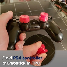 flexi ps4 controller thumbstick ps5 sony playstation thumb stick grip tpu game games video joystick toys accessories 3d print model - Mito3D
