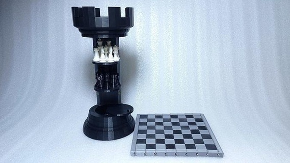 flexível xadrez borda flexi esporte Diversão sensato campo avolina legal torre ficar pé jogo damas criativo único super jogos brinquedos 3d print model - Mito3D