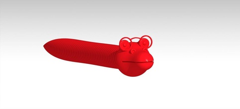 flexível serpente animal brinquedo crianças Toque arte matemático 3d print model - Mito3D