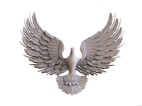 flight bird dove bird phoenix eagle  parrot raven falcon coat  arms pen wing  print low poly high art sculptures