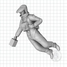 flutuando dave astronauta figura 2001 kubrick hal2000 escultura nave espacial moebius esculturas cruel maxgrueter arte 3d print model - Mito3D