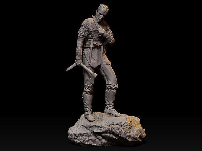 floki vikings ragnar bjorn rolo lagertha viking guerrier épée sculpture chevalier art sculptures 3D print model - Mito3D