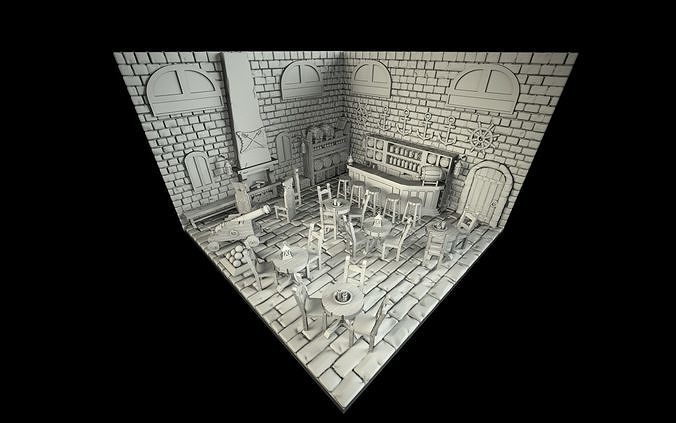 chão paredes textura jogos brinquedos borda 3D print model - Mito3D