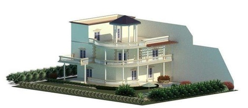 piani villa architettura Casa all'aperto edificio villaggio 3d print model - Mito3D