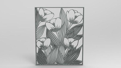 bitki örtüsü duvar dolgu maddesi dekor ev dekoru süs sanat modern iç doğa amblem galeri rahatlama kozmetik çerçeve aksesuar fikstür çiçek işaret işaretler logolar 3d print model - Mito3D