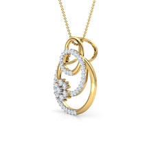 floret loop pendant jewelry earring gift gold ring silver diamond gem jewel printable jewellery sterling bracelet engagem brilliant fashion beauty pendants 3d print model - Mito3D