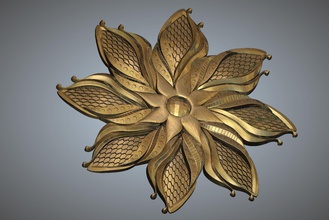 fleur nature art créativité plante idée artcam 3d print model - Mito3D