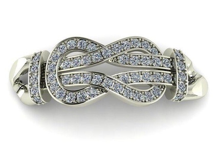 fiore braccialetto stampabile braccialetti gioielleria diamante oro anelli intrecciata cubano moderno lusso moda bercelet catena collegamento intrecciato 3d print model - Mito3D