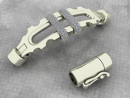 flower bracelet lock printable jewelry chain gold bracelets diamond rings woven cuban modern luxury fashion jewellery weaving 3d print model - Mito3D