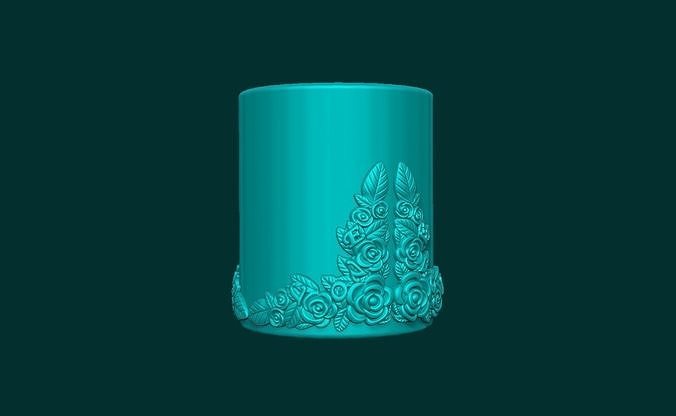 fiore candela gratuito convertire genere idea furnature arte luce fuoco casa illuminazione 3D print model - Mito3D