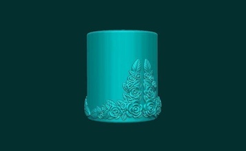 fleur bougie libre convertir gentil idée meuble art lumière feu maison éclairage 3d print model - Mito3D
