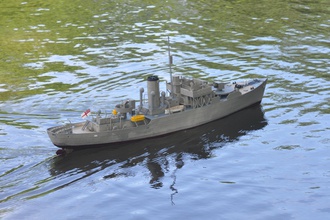 1 48 fiore classe corvetta rc modello nave controllo battaglia passatempo fai barca durante seconda guerra mondiale navale bensworx 3dprint 3d print model - Mito3D