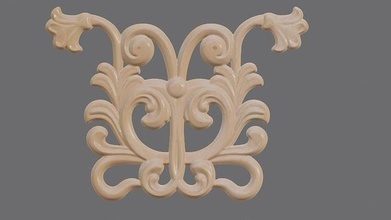 flower decor woodcarving 3dprinting design picture frame printable modern decoration finish silver table art signs logos sculptures statue miniatures figurines deco 3d print model - Mito3D