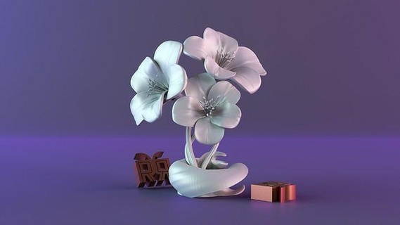 fiore arredamento parametrico scultura moderno animale stl amore casa Home decor carina minimo arte sculture 3d print model - Mito3D