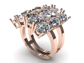 çiçek elmas yüzük takı staplesprinting halhal bilezik mücevherleri Safir beyaz altın sterling Gümüş nişan düğün cad yazdırılabilir 3d tasarım kolye küpe harika iyi moda karakter insan giyim yüzüğü 3d print model - Mito3D