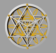 flower life pendant jewelry star circle silver gold platinum precious pendants 3d print model - Mito3D
