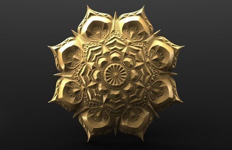 flower mandala 2 life jewelry geometry pattern art fashion deco other 3d print model - Mito3D