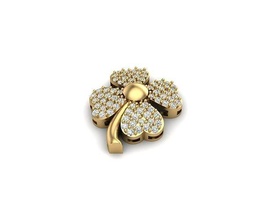 fleur pendentif bijoux or diamant mode beauté gemme bague brillant panthère Collier argent éclairage blanc lumière lampe sterling pendentifs 3d print model - Mito3D