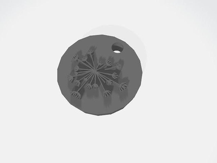 fleur pendentif bijoux conception boucle d'oreille Collier art imprimable pendentifs 3d print model - Mito3D
