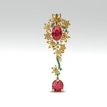 flower pendant jewelry gold precious jewellery pendants 3d print model - Mito3D