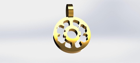 flower pendant jewelry pendants 3dprinting fashion accessories 3d print model - Mito3D
