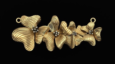 çiçek kolye hazır 3 boyutlu Yazdır mücevher mücevherler altın gümüş cnc 3d yazdırılabilir pandle pandent telkari platin takı elmas yüzük elmaslar kolyeler 3d print model - Mito3D