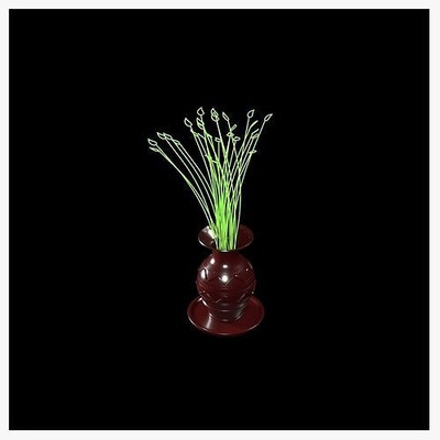 fiore pentola flora natura vaso foglia radice pianta crescita 3dprintable 3dsmax casa arredamento 3d print model - Mito3D