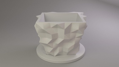vaso di fiori casa fiore pot la pianta giardino 3dprinting famiglia utile arredamento 3d print model - Mito3D