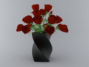 blume topf vase pflanze vasen dekorativ dekore dekoration 3d drucken bereit haus dekor 3d print model - Mito3D
