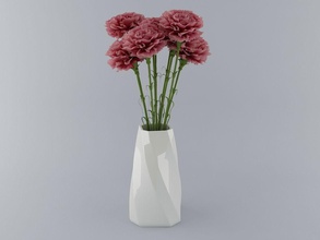 flower pot 3d print ready model house printable flowers vase artchallenge decor 3d print model - Mito3D