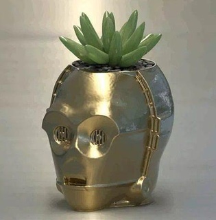flower pot c-3po citripio star wars c 3po house decor 3d print model - Mito3D