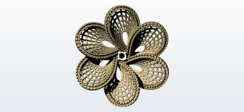 fiore squillare gioielleria oro diamante stampabile gioiello nozze fidanzamento argento platino brillante moda bellezza gemma anelli 3d print model - Mito3D