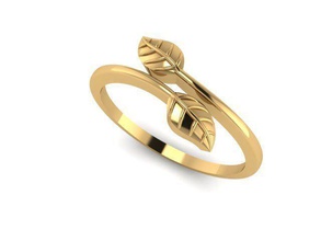 flower rings gold shining jewelry disjunct platinum 3d print model - Mito3D