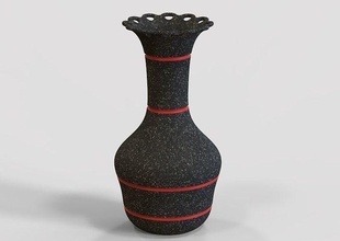 Blume Vase Keramik Design Kreativität Container Porzellan Haushaltswaren Geschirr Lehm Topf Dekor dekorativ Artikel Innere Prunkstück 3d drucken 3d print model - Mito3D