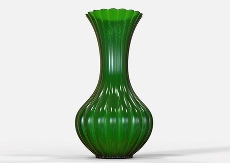flower vase houseware botanical planter houseplant blossom greenery flora dining room rose potted pot clay decor decoration house accessories 3d print model - Mito3D