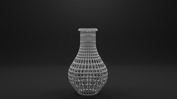 flower vase design abstract houseware house decor 3d print model - Mito3D