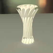 fleur vase vases pot fleurs poterie décors art 3d print model - Mito3D