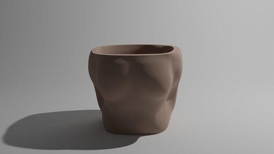 Blume Vase Frau Dekoration Pflanze Dekora Truhe Haus Dekor 3d print model - Mito3D