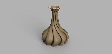 fleur vase 18 bureau accueil maison 3d imprimé élégant décor table 3d print model - Mito3D