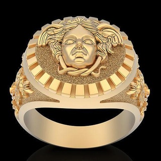 flower versace ring silver gold printable jewelry 3d model fashion design sterling zbrush trend fantasy statue jewel luxury platinum rings 3d print model - Mito3D
