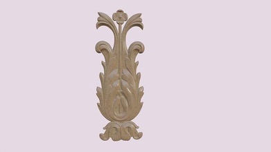 flower wood carving woodcarving 3dprinting design picture frame printable modern decoration finish silver table art signs logos sculptures statue miniatures figurines deco 3d print model - Mito3D