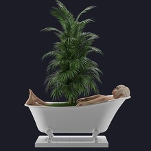 flowerpot plant flower office air gadget pot decor house furniture 3d print model - Mito3D