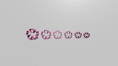 flowers polymer clay cutters earrings fashion cutter cookie 3d print model - Mito3D